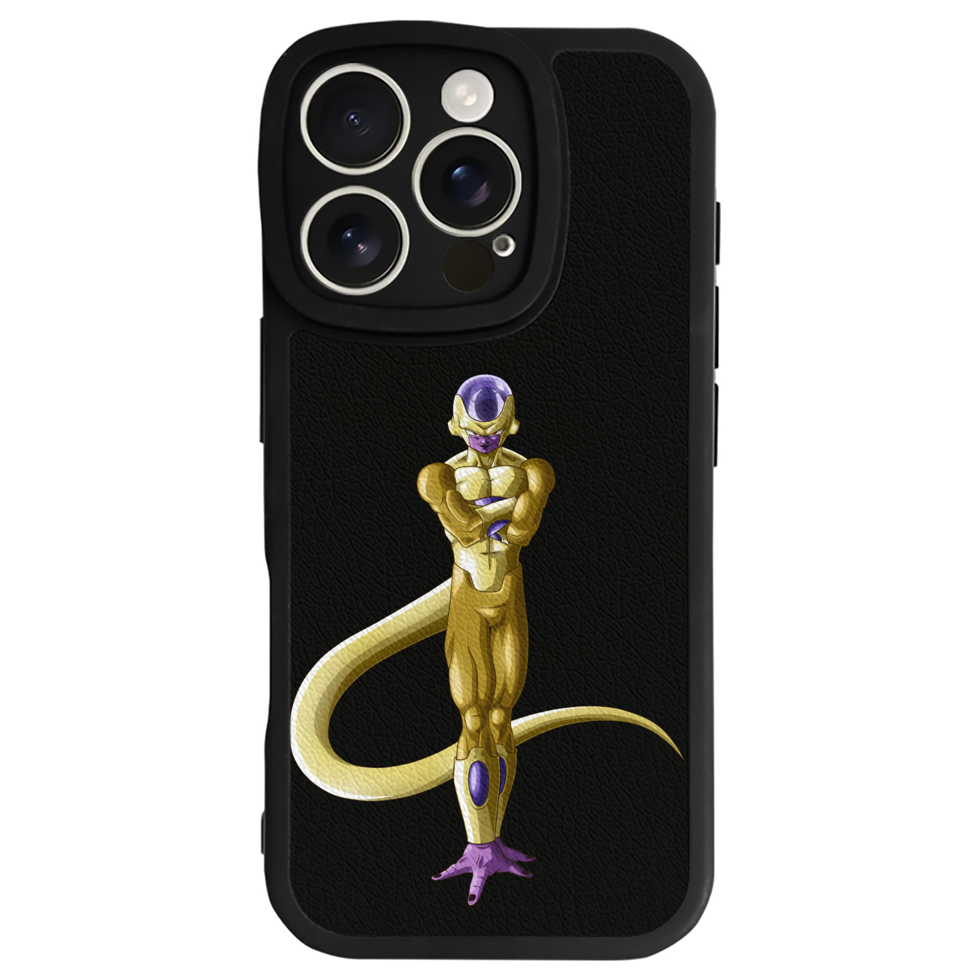 （画像用） ドラゴンボール フリーザ DRAGON BALL Frieza 【iPhone 16シリーズ対応】シリコンスマホケース（レザー調） 材質：シリコン